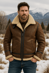 Hunter Classic Shearling B-3 Bomber Jacket